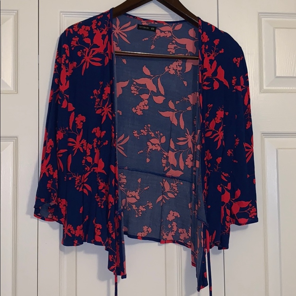 Cotton On wrap tie shirt
